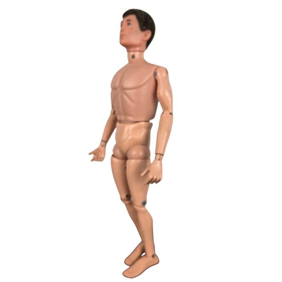 Vintage Hasbro 1964 GI Joe Action Figure Flocked Fuzzy Hair Fully Jointed 11.5" - Picture 6 of 14